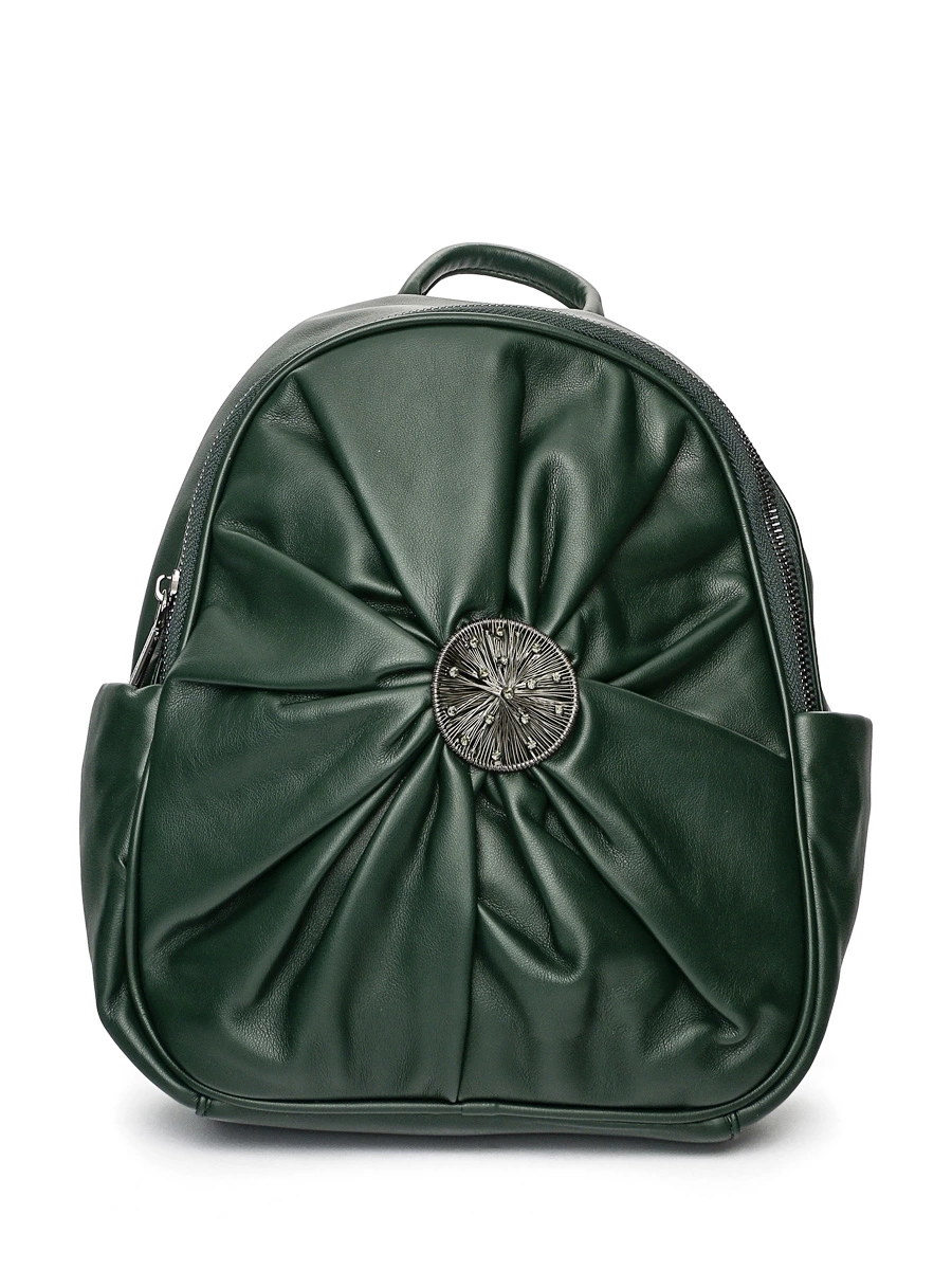 Зеленый рюкзак с декором